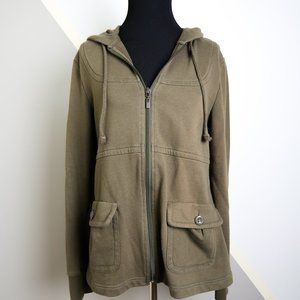 SANCTUARY Surplus Hoodie in Olive Green